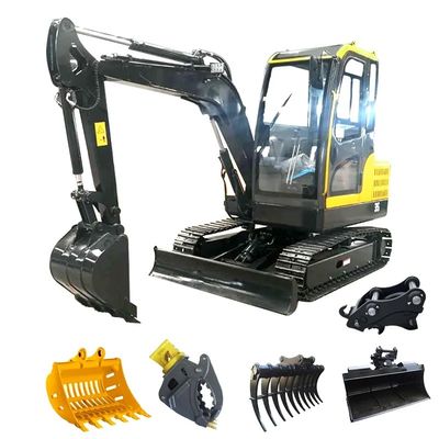 excavador Hydraulic Energy Saving Mini Powerful de la correa eslabonada de 2800m m