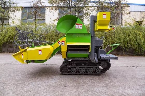 Máquina segadora de goma del arroz de la máquina segadora de la granja de la correa eslabonada 1200m m