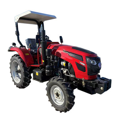 tractor azul agrícola de 4 ruedas del tractor de granja 4wd 60hp con las piezas