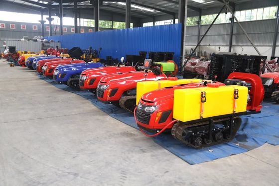 Pista de goma agrícola Mini Power Tiller del tractor de granja de la correa eslabonada