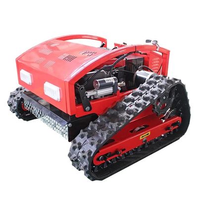 Gasolina auto del robot del cortacésped de la correa eslabonada de goma automotora