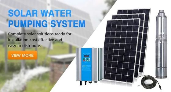 bomba de agua del certificado 10hp del CE de la bomba de agua del panel solar 5hp para el sistema de la agricultura
