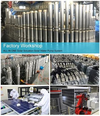 bomba de agua del certificado 10hp del CE de la bomba de agua del panel solar 5hp para el sistema de la agricultura