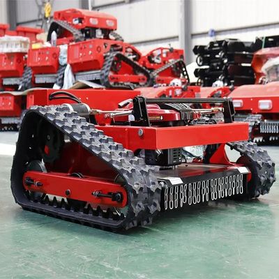 Comienzo del tirón del cortacésped de la granja del SGS que corta poder fuerte de la máquina de la hierba