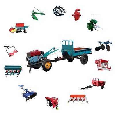 Tipo horizontal tractor de la rueda del tractor de granja que camina 2 para el campo montañoso
