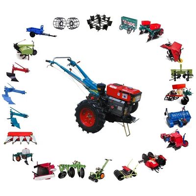 Equipo agrícola de las herramientas del tractor 8hp 680m m de la mano de la agricultura 4WD pequeño